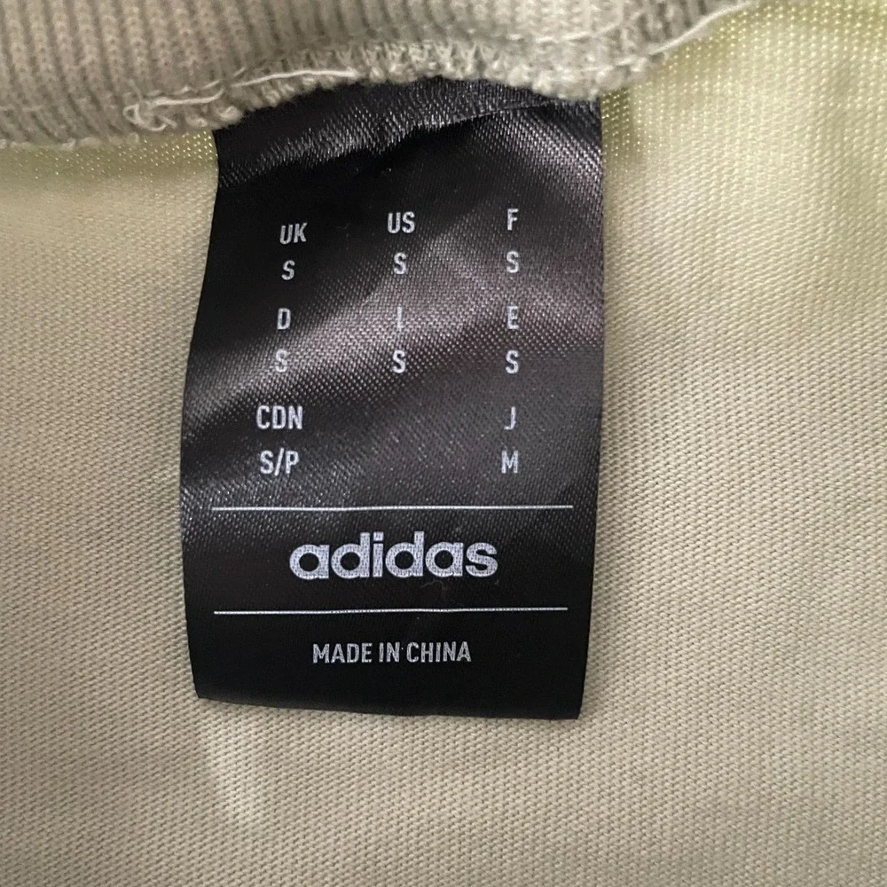 Adidas Basketball Mock Neck Shirt S Halo Green Oversized Sportswear Long Sleeve